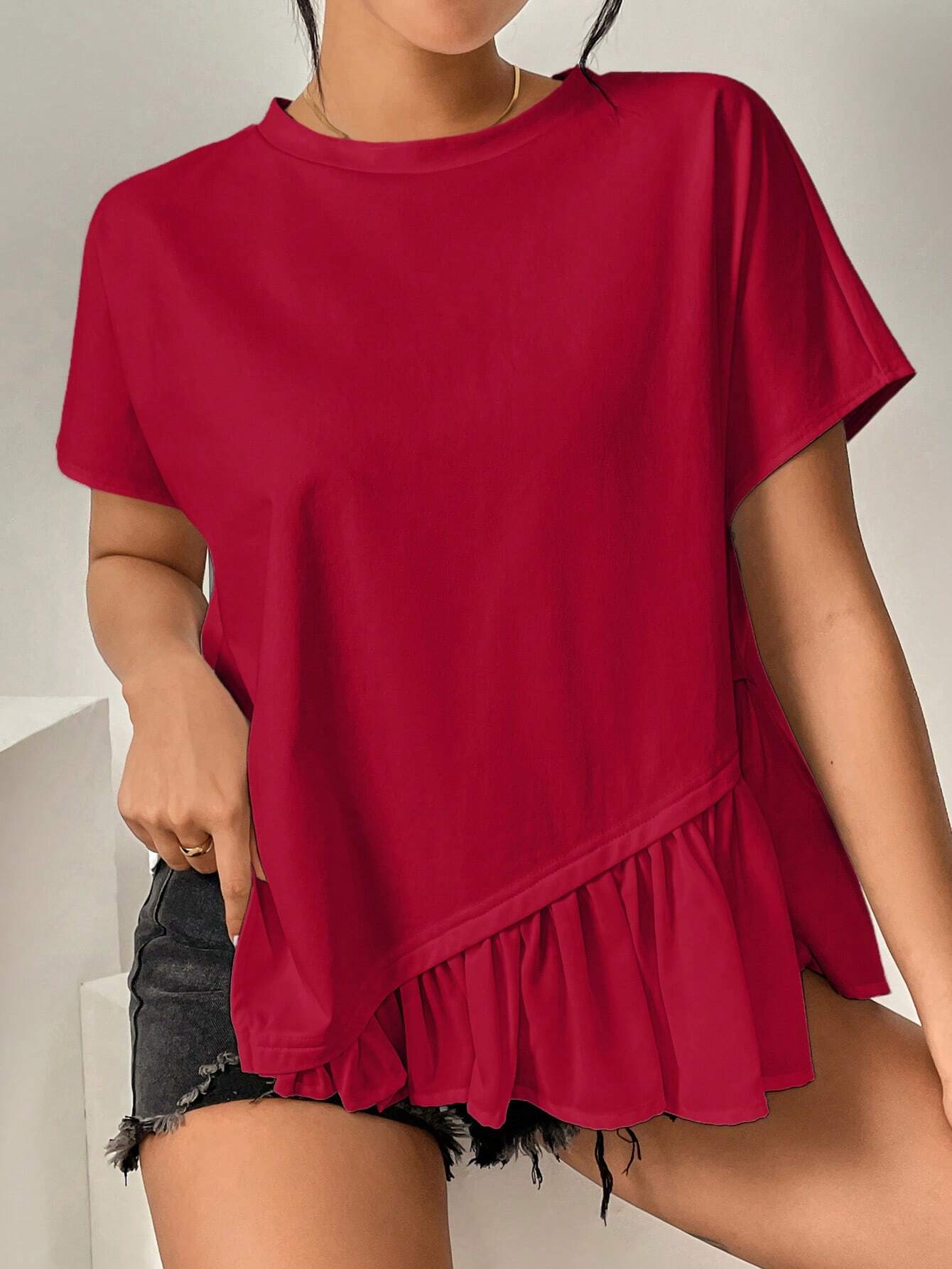 Shein Casual Patchwork T-Shirt