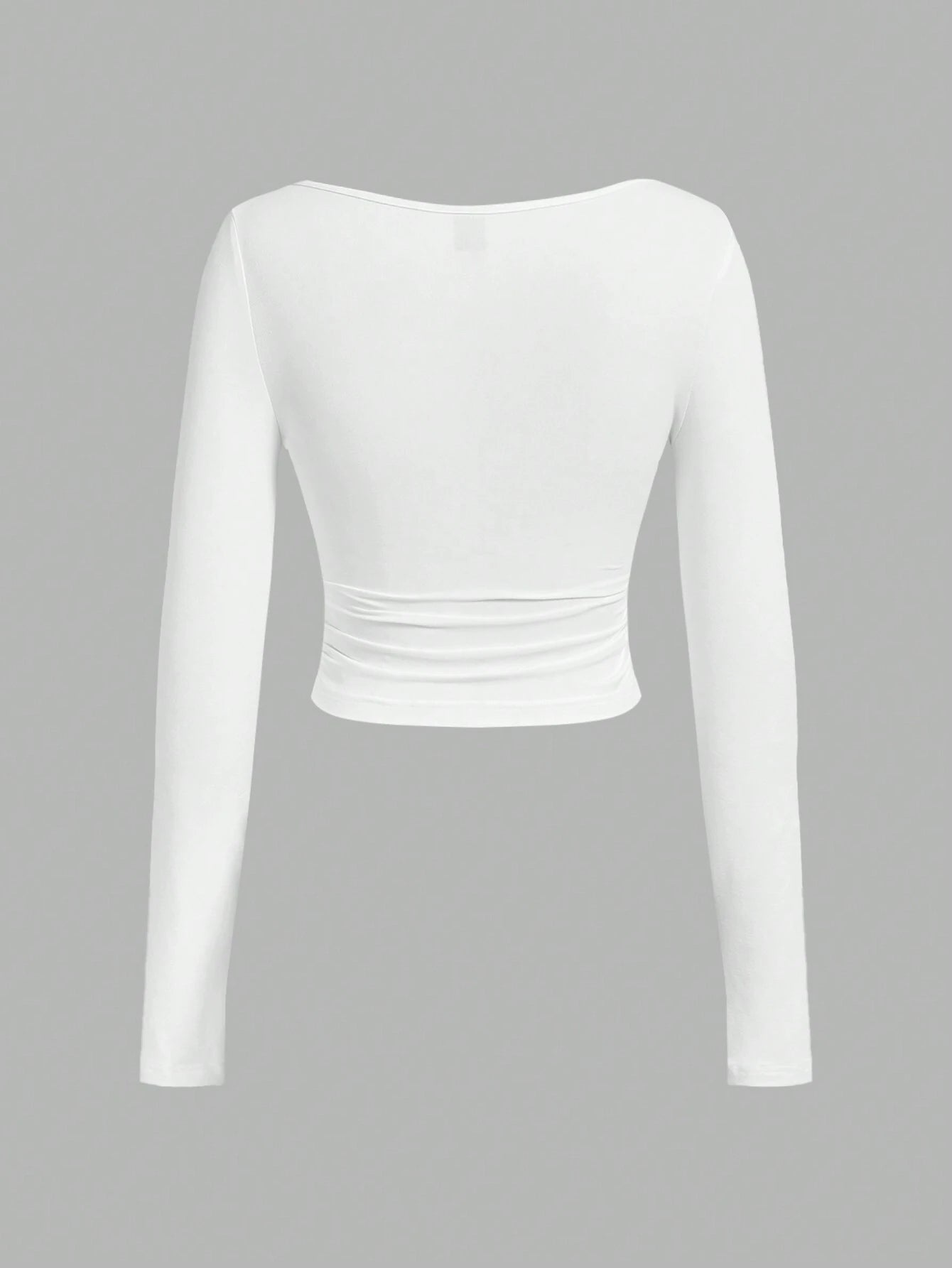 SHEIN EZwear Square Neck Slim Top