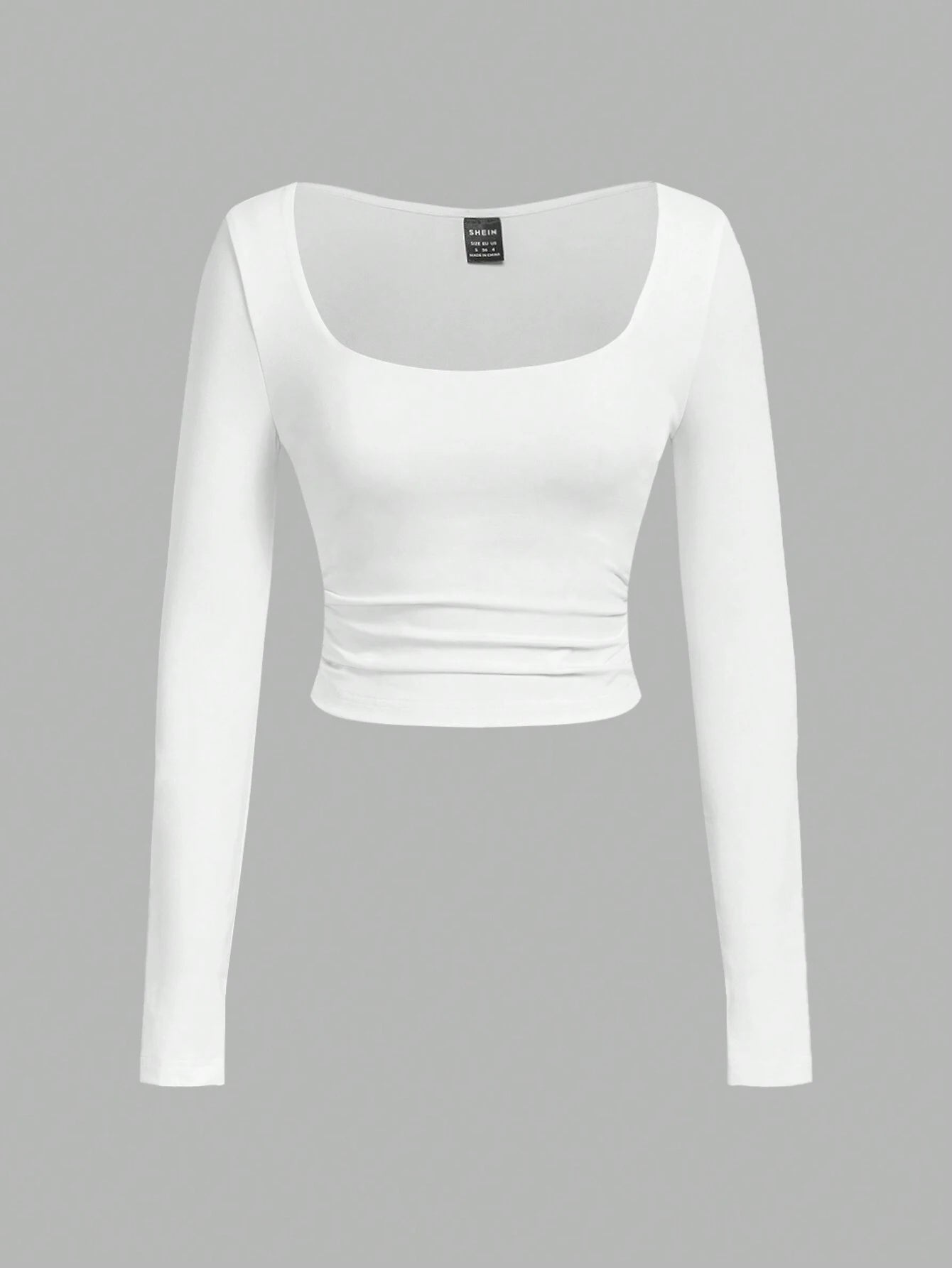 SHEIN EZwear Square Neck Slim Top