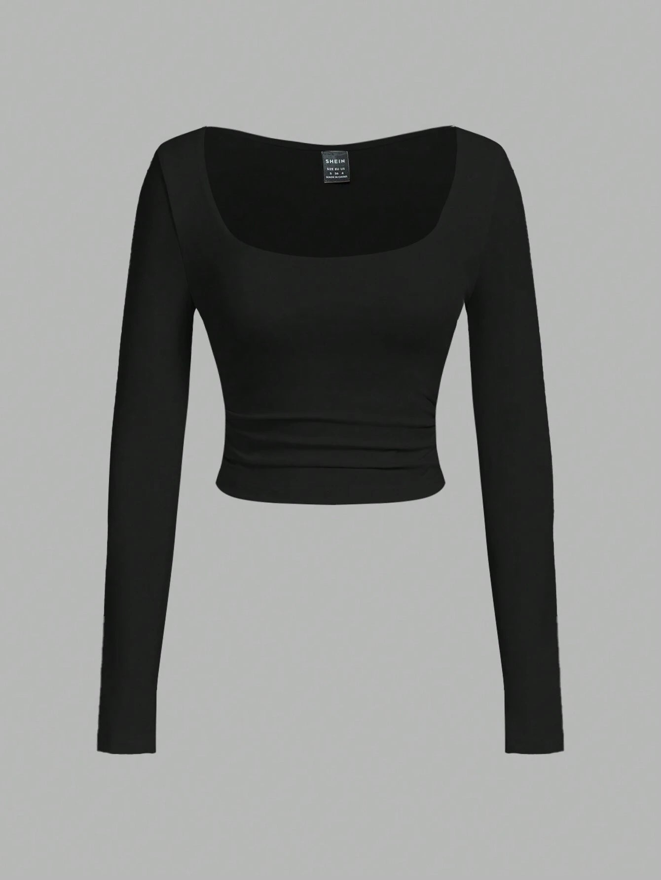 SHEIN EZwear Square Neck Slim Top