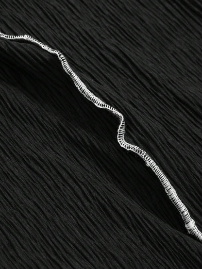 SHEIN FRIFUL Contrast Trim Casual Skirt