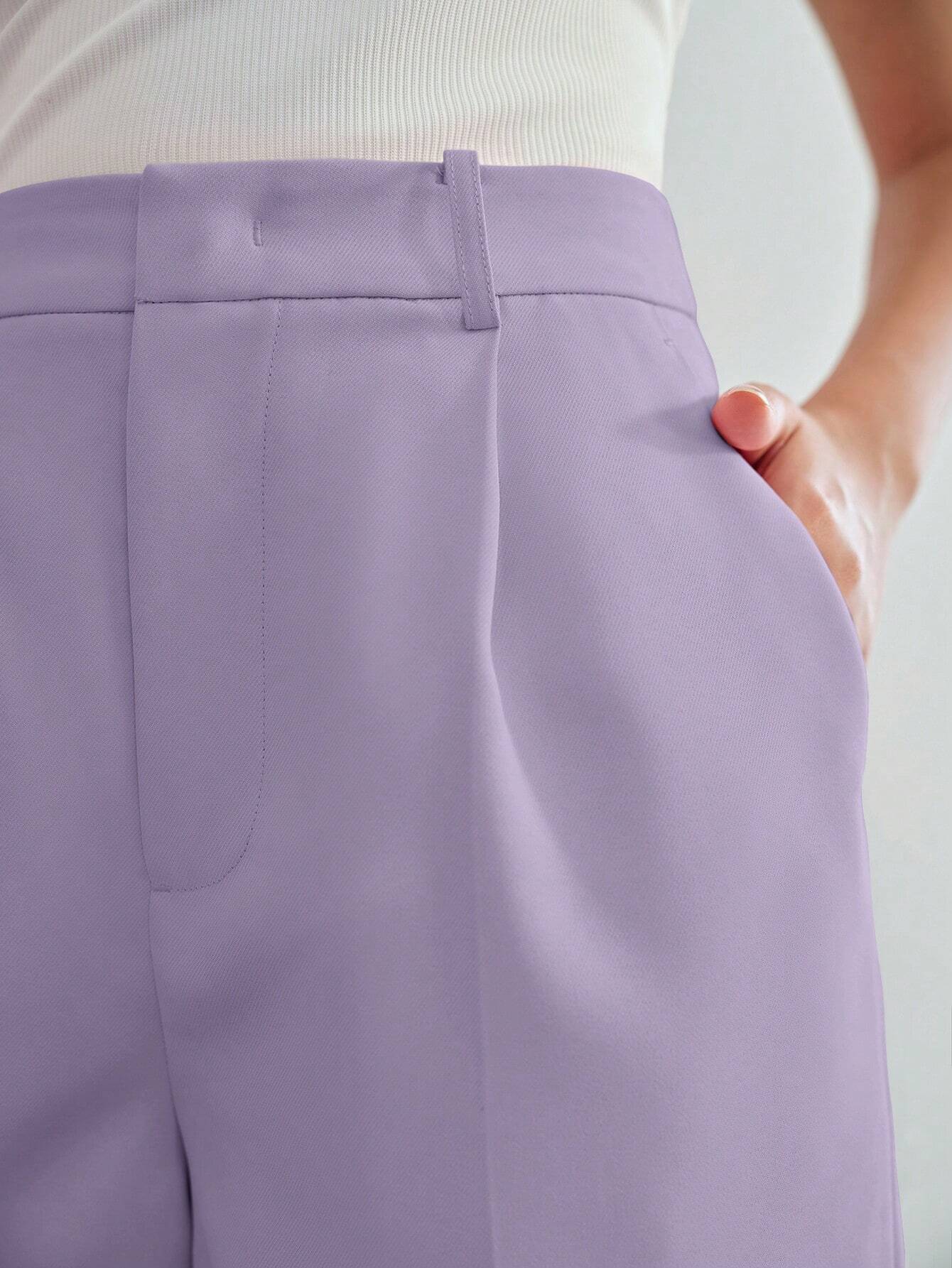 SHEIN MOTF Pleated Pocket Shorts