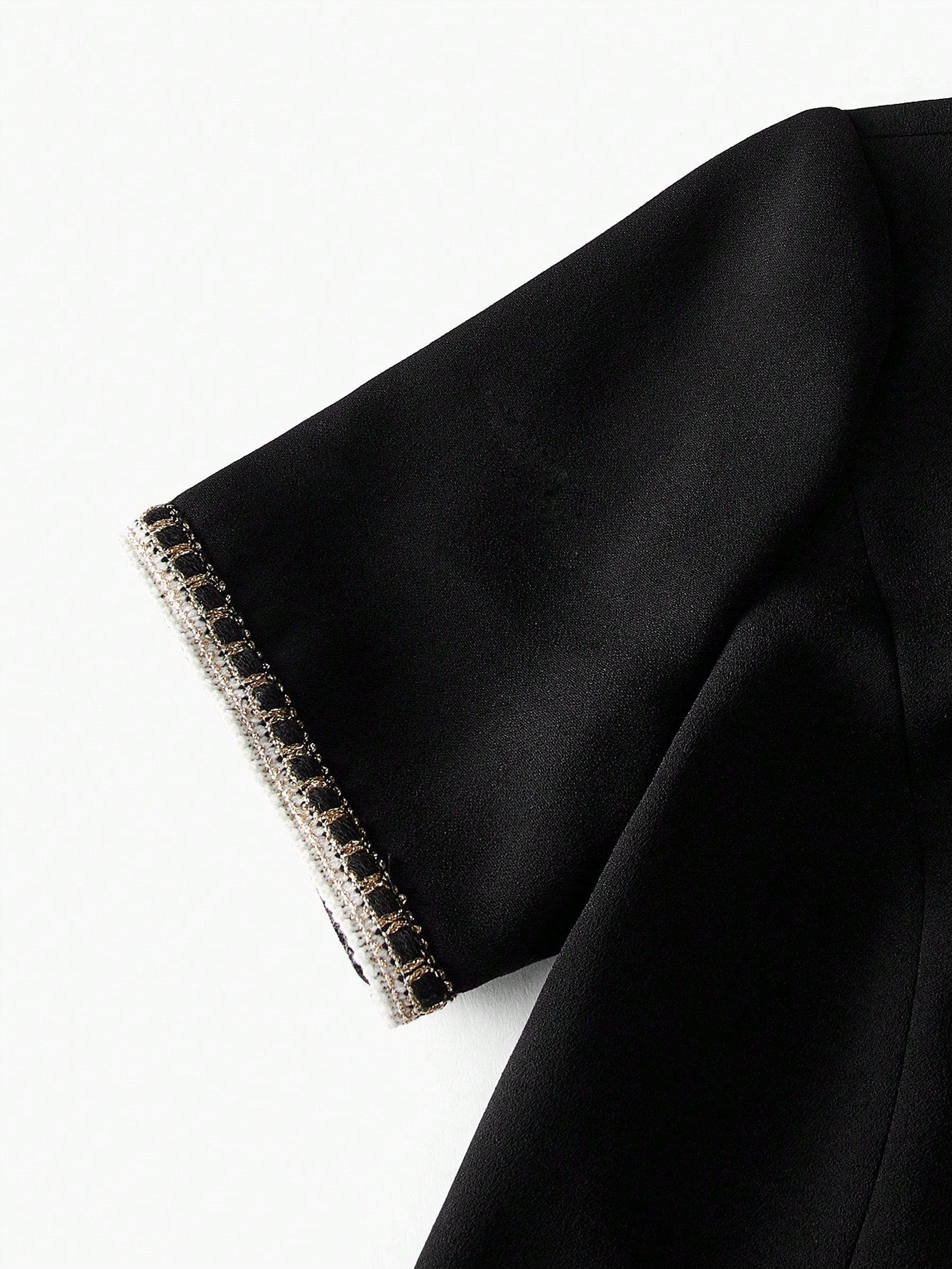 MOTF - Contrast Binding Zipper Back Premium Dress