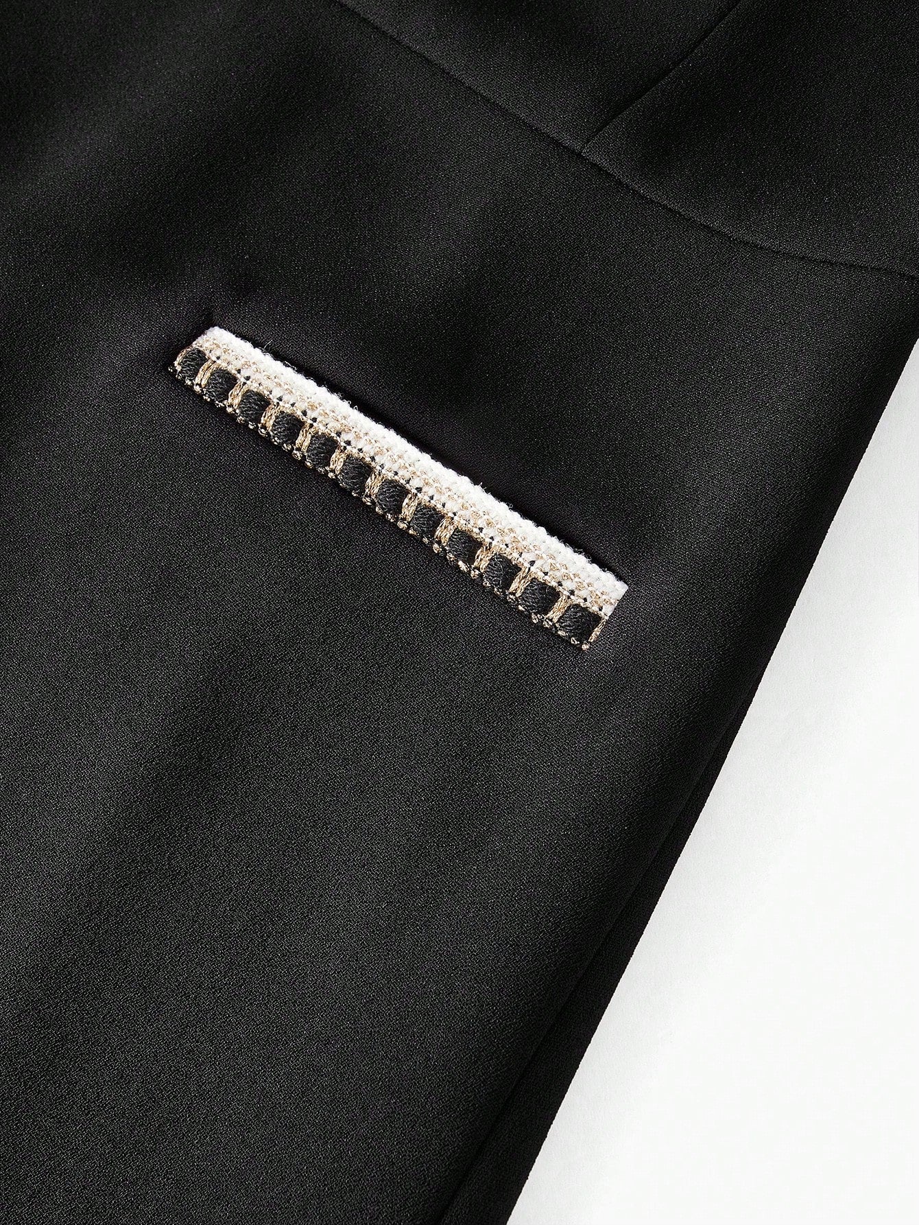 MOTF - Contrast Binding Zipper Back Premium Dress