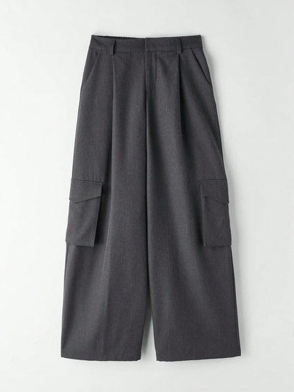 SHEIN Ontre Cargo Wide-Leg Pants