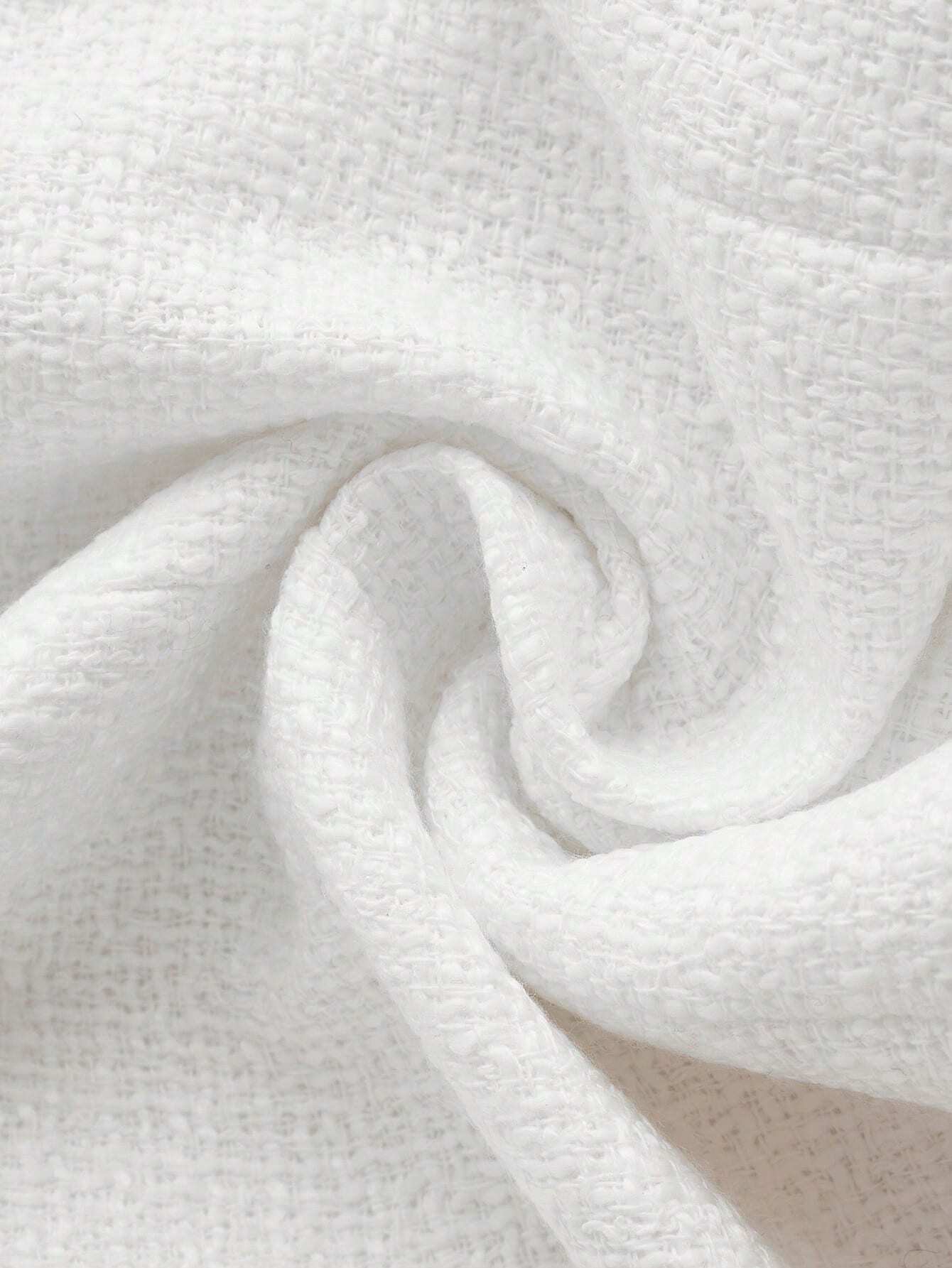 SHEIN Premium Luxe Buttoned Tweed Blazer Dress