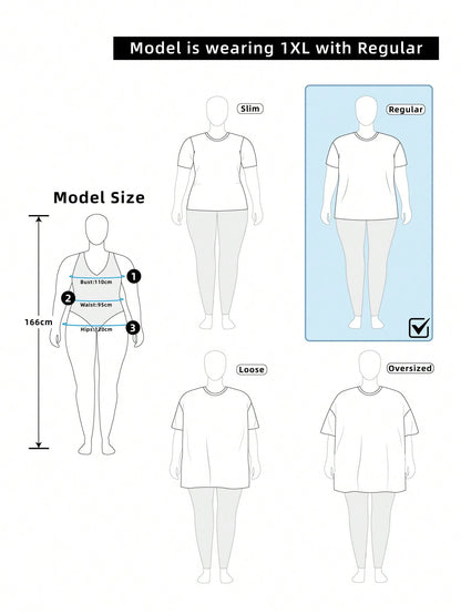 SHEIN LUNE Skull Print T-Shirt