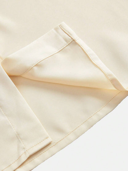 SHEIN Anewsta Embroidered V-Neck Blouse