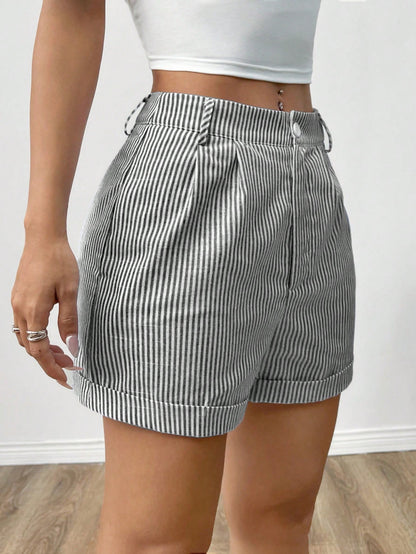 Shein Striped Casual Shorts