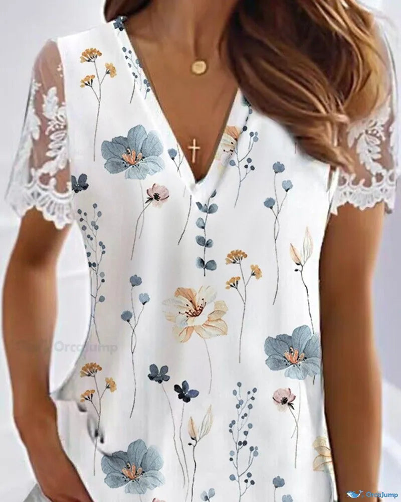 CHICME Elegant split sleeve blouse
