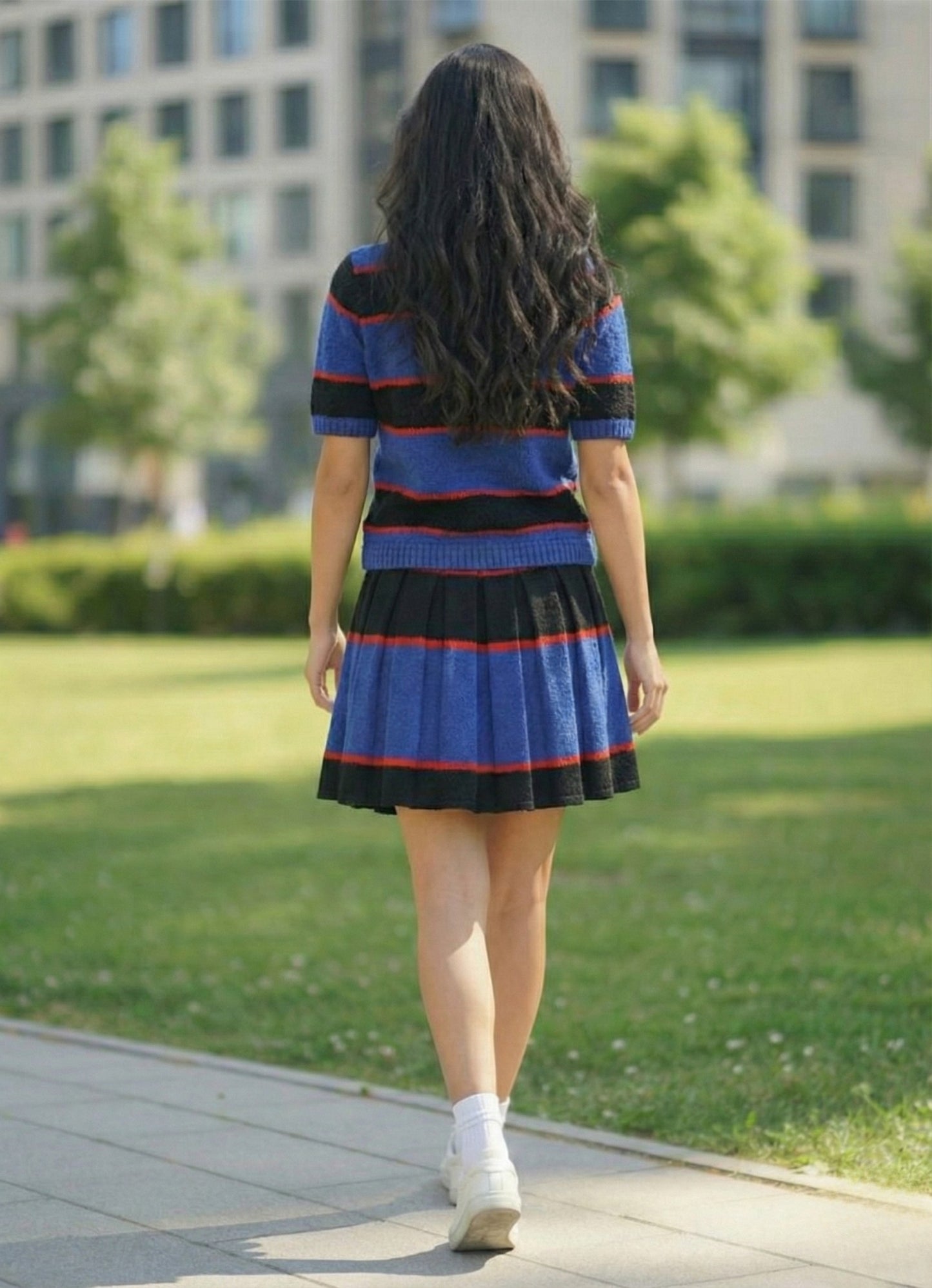 SHEIN AiiRZ – Varsity Rugby Knit Co-Ord Set