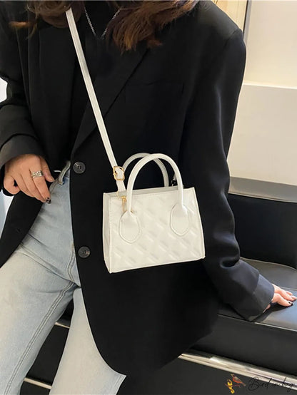 Sleek Quilted Square Bag