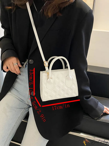 Sleek Quilted Square Bag