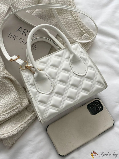 Sleek Quilted Square Bag