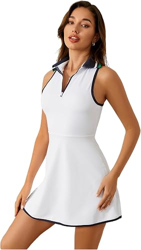THE WHITE CLUB COLLAR TENNIS MINI DRESS