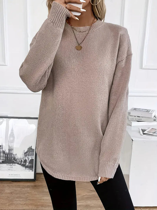 SHEIN LUNE Long Knit Sweater