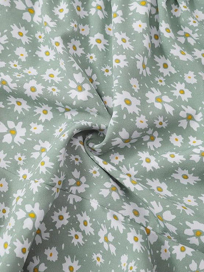 shein FFloral PrintShort Mini Skirt