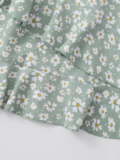 shein FFloral PrintShort Mini Skirt