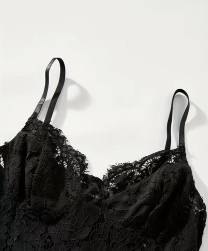 SHEIN SXY Eyelash Lace Cami Dress