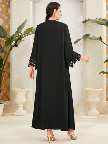 Shein Only – Open Black Lace Cardigan