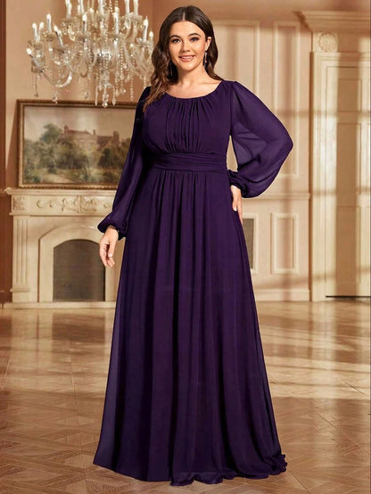 EVER-PRETTY PLUM ELEGANT GOWN