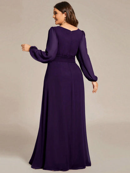 EVER-PRETTY PLUM ELEGANT GOWN