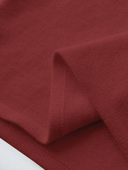 Elenzga Colorblock Crochet Knit Sweater Dress