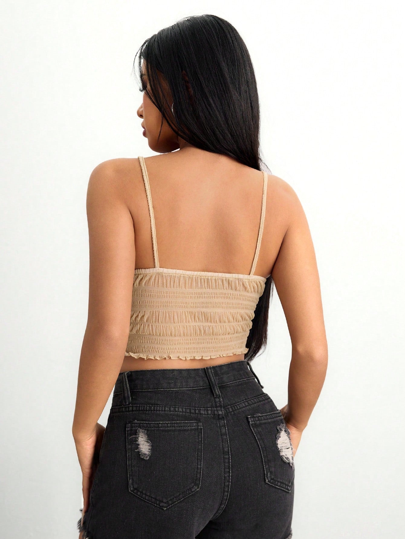 Shein Textured V-Neck Tank Top