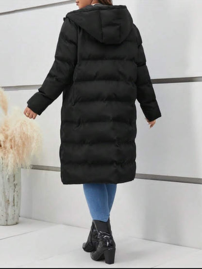 1.Coat SHEIN Frenchy Hooded Zipper Quilted - ZEBrand