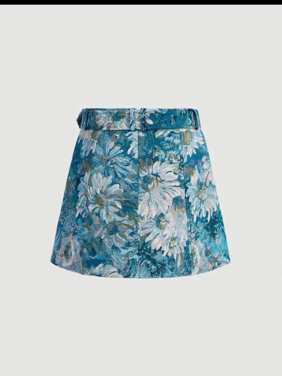 SHEIN MOD Floral Print Belted Skirt - ZEBrand
