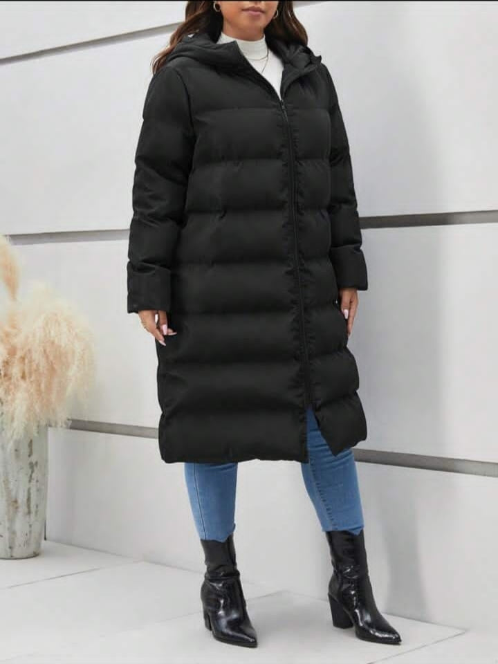 1.Coat SHEIN Frenchy Hooded Zipper Quilted - ZEBrand