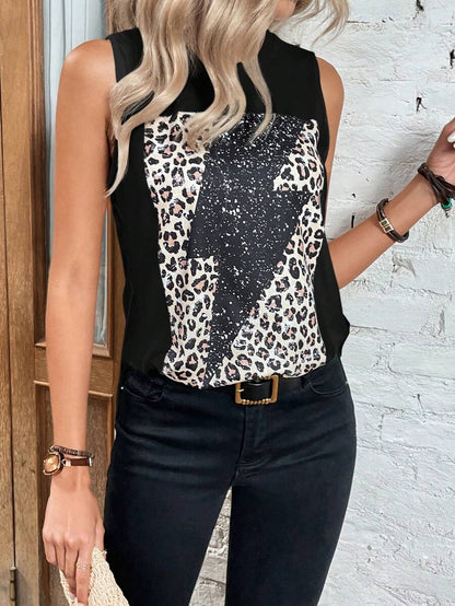 SHEIN EMERY ROSE Leopard Print Tank Top