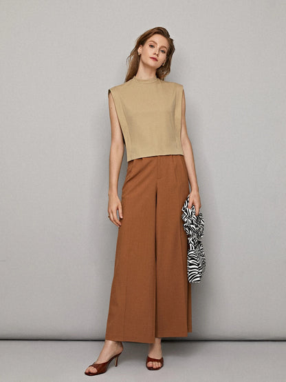 MOTF THE TAUPE SCULPT BOXY SLEEVELESS TOP