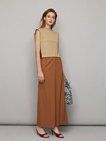 MOTF THE TAUPE SCULPT BOXY SLEEVELESS TOP