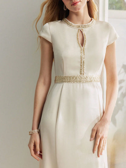 MOTF PREMIUM PEARL SEQUIN A-LINE DRESS