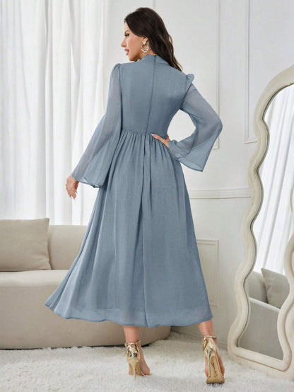 MODELYN FEATHERLIGHT CHIFFON DRESS