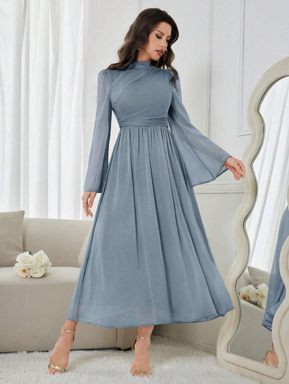 MODELYN FEATHERLIGHT CHIFFON DRESS