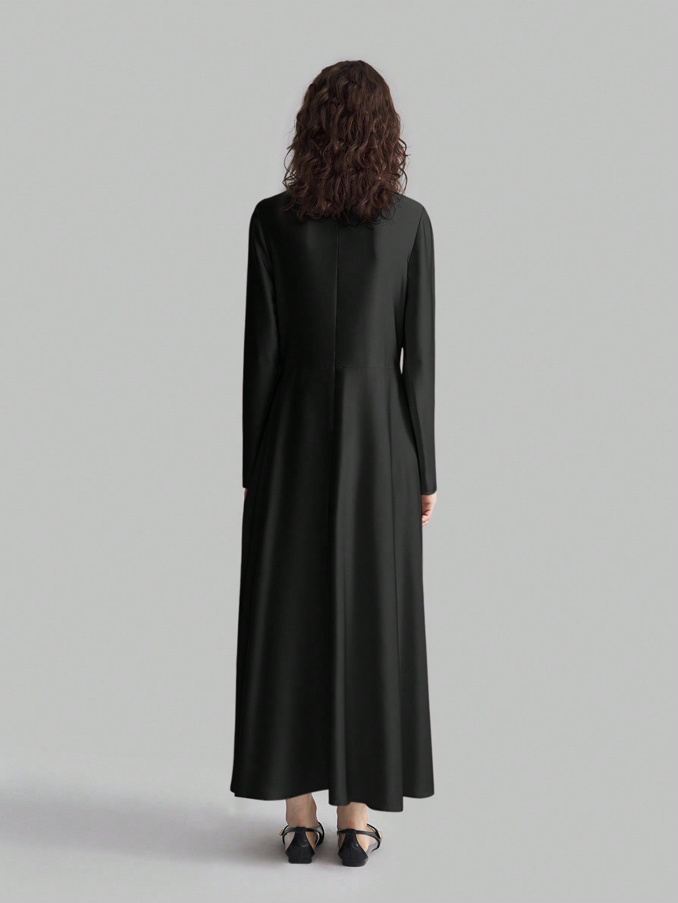 Shein Satin Asymmetrical Hem Dress