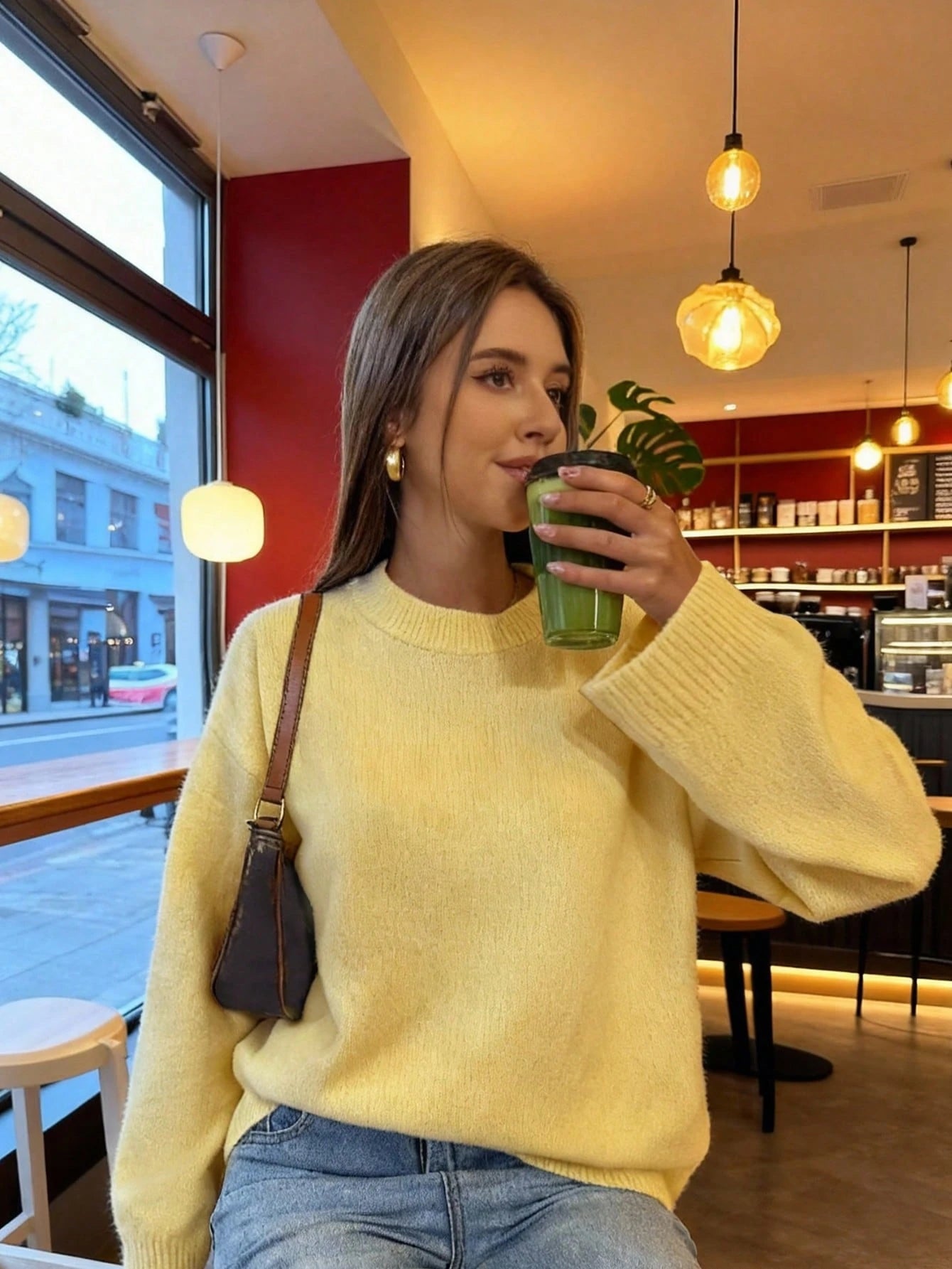 Shein SEREN Knit Loose Sweater