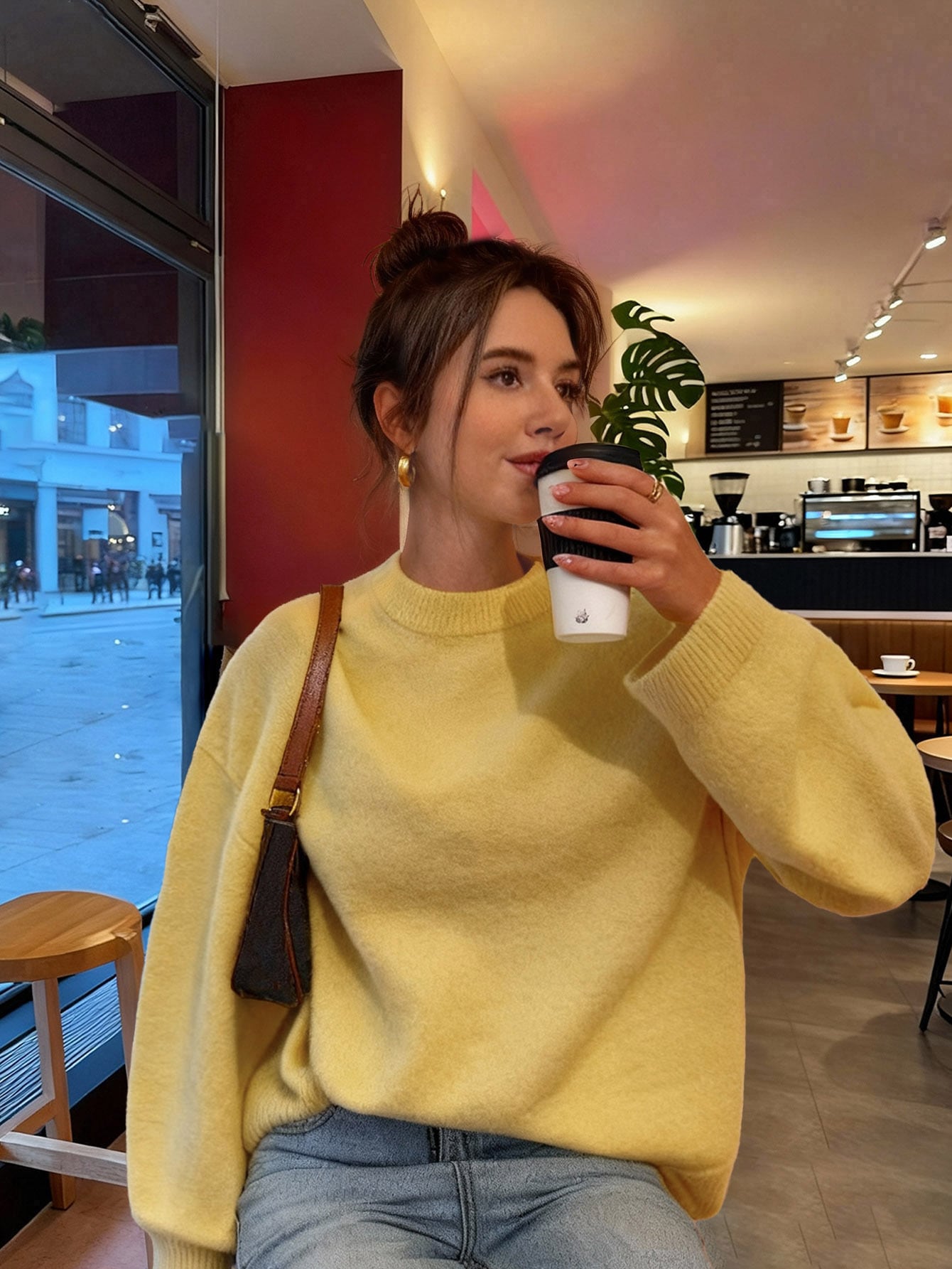 Shein SEREN Knit Loose Sweater