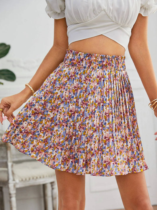 SHEIN Waist Pleated Skirt