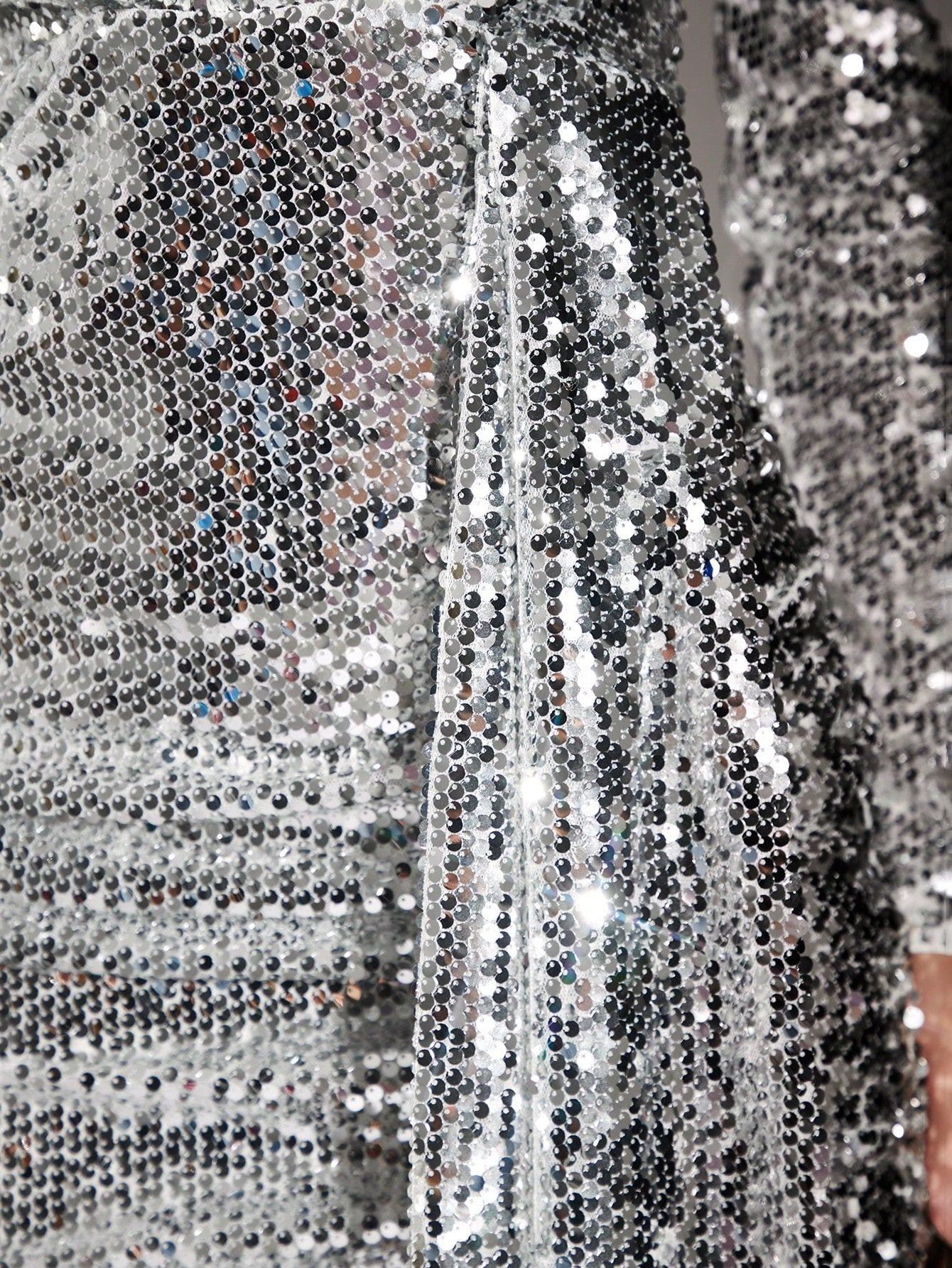 SHEIN BAE DRAPED SEQUIN DRESS
