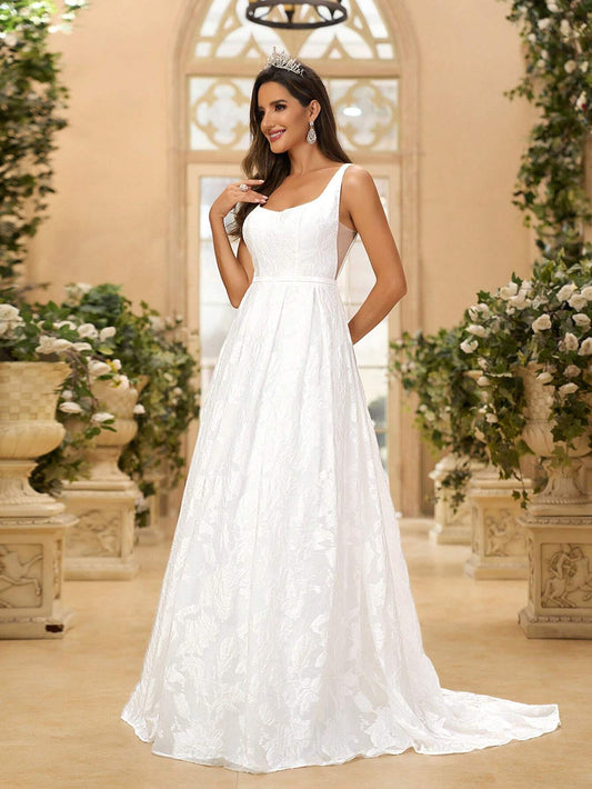 SHEIN Belle The Royal Palace Jacquard Bridal Gown