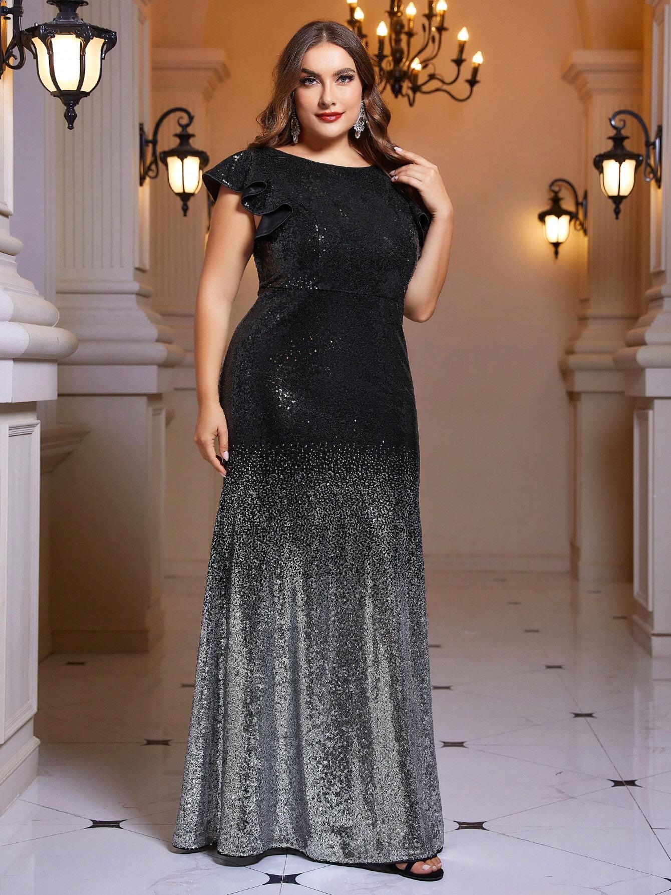 SHEIN Belle Sequin Formal Dress - ZEBrand