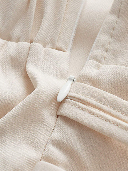 SHEIN CLASI – High Waist Seam Front Wide Leg Pants