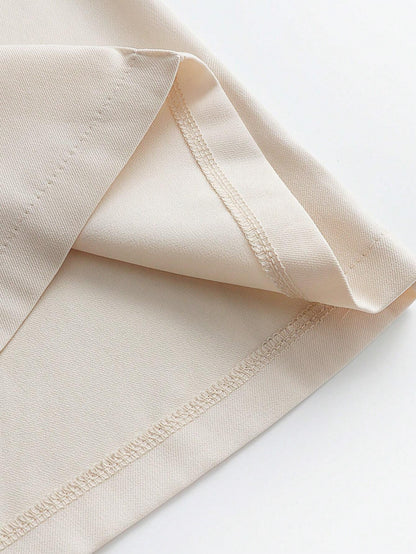 SHEIN CLASI – High Waist Seam Front Wide Leg Pants