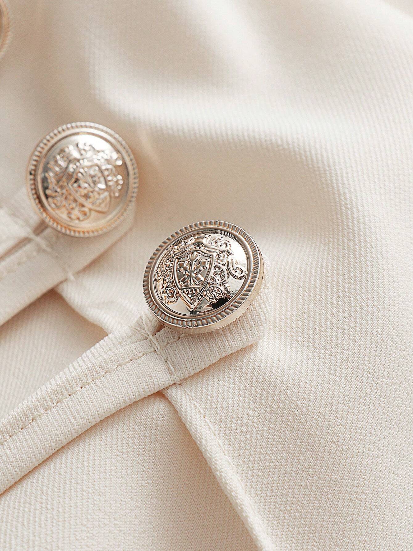 SHEIN CLASI – High Waist Seam Front Wide Leg Pants