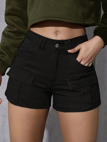 SHEIN EZwear Denim Shorts