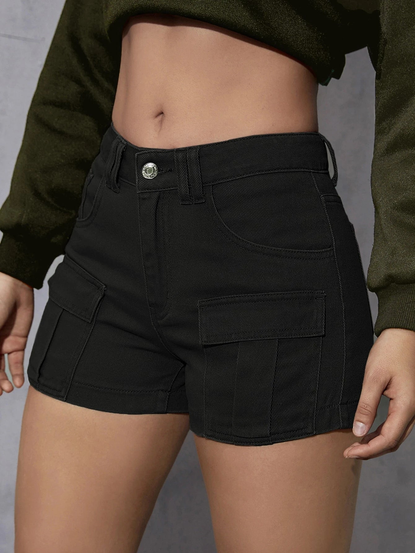 SHEIN EZwear Denim Shorts