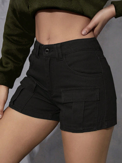 SHEIN EZwear Denim Shorts